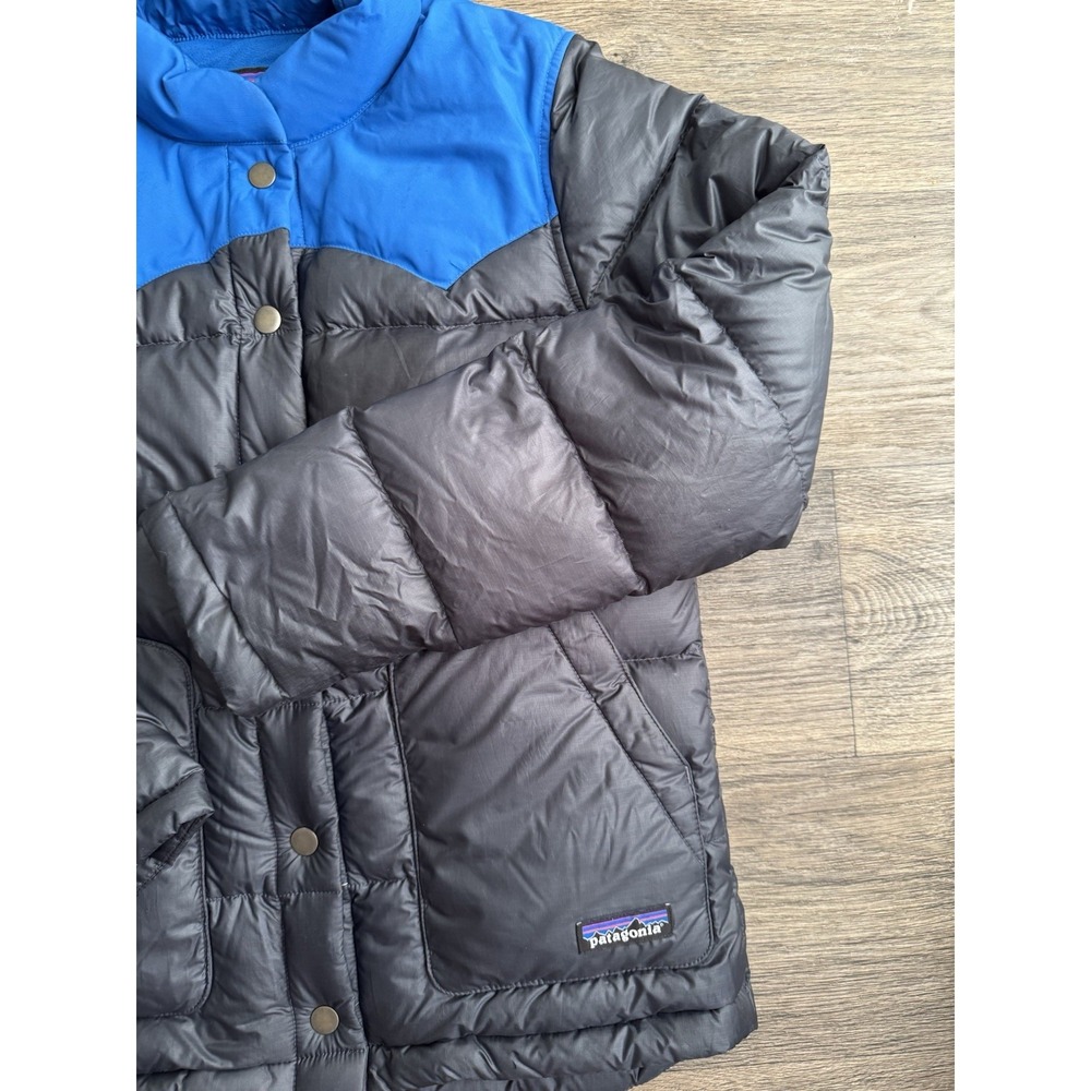 Patagonia Women's Bivy Jacket Down Filled Puffer Colorblock Coat Size XS - Picture 3 of 5